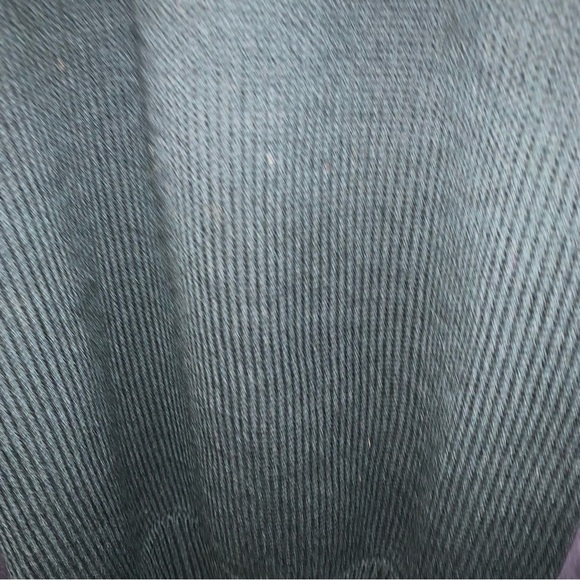 Faconnable Green Blue 100% Wool Sweater Leather Patches Embroidered Crest L - Picture 9 of 9